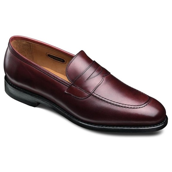 Allen Edmonds Lake Forest Burgundy Loafers 8.5D - Picture 1 of 7